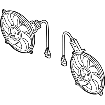 Audi R8 Radiator fan - 4S0-121-203-C