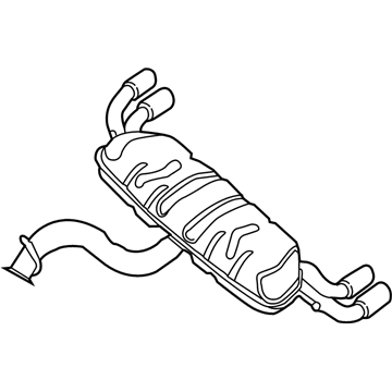 Audi Exhaust Pipe - 8V5-253-609-J