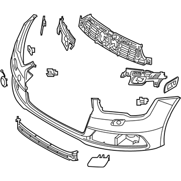 Audi A7 Quattro Bumper Cover - 4G8-807-065-BJ-GRU
