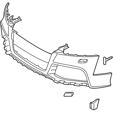 Audi TT RS Quattro Bumper Cover - 8J0-807-105-H-GRU