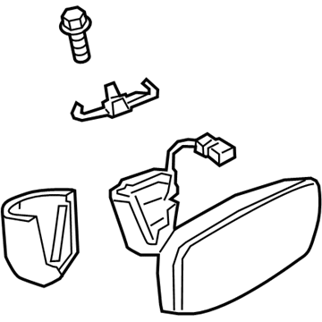 Audi A3 Quattro Car Mirror - 8S0-857-511-L-4PK