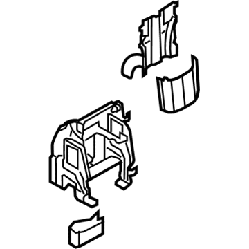 Audi 8K0-864-283-6PS Armrest Base
