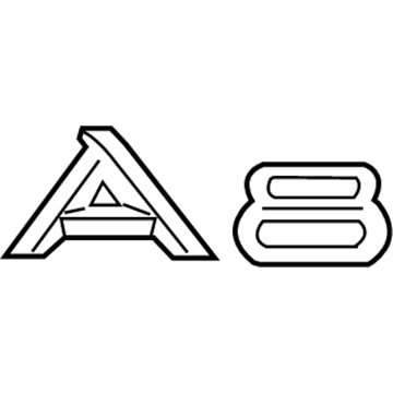 Audi A8 Emblem - 4D0-853-741-D-2ZZ