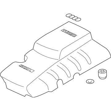 Audi TTS Quattro Engine Cover - 06F-103-925-J