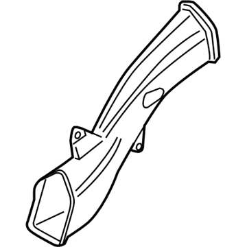 Audi 420-129-509-D Intake Duct 420-129-509-D Audi Intake Duct Illustration 1 of 1