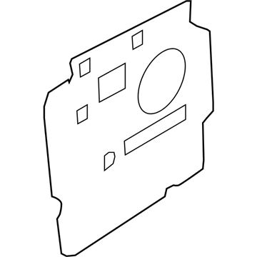 8T0-863-981 Audi Sound Absorber Illustration 1 of 1