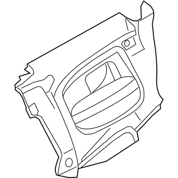 Audi 8T0-867-043-AH-AQI Lower Quarter Trim 8T0-867-043-AH-AQI Audi Lower Quarter Trim Illustration 1 of 1