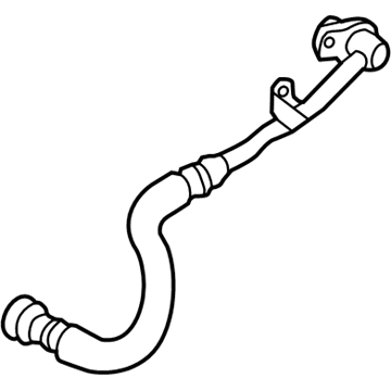 Audi A6 Transmission Oil Cooler Hose - 4H0-317-818-H