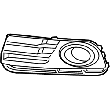 Audi 8R0-807-681-M-BJI Outer Grille 8R0-807-681-M-BJI Audi Outer Grille Illustration 1 of 1
