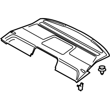Audi 4E0-863-411-AR-4Q1 Package Tray Trim