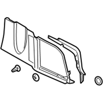 Audi 4E0-863-879-R-9X7 Compartment Trim Audi 4E0-863-879-R-9X7 Compartment Trim