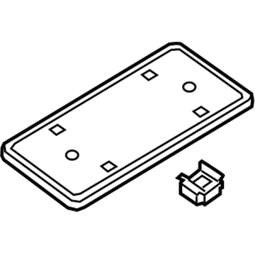 Audi 8W5-827-113-9B9 License Frame