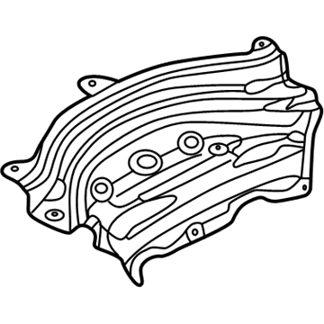 Audi A8 Quattro Exhaust Heat Shield - 4N0-825-725-B