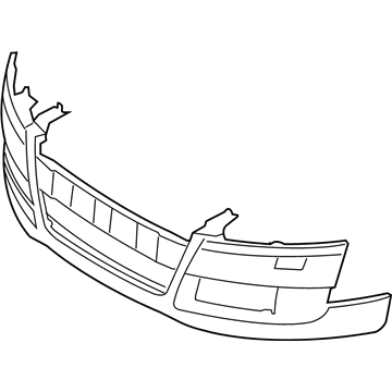 Audi TTS Quattro Bumper Cover - 8J0-807-105-A-GRU