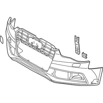 Audi A5 Bumper Cover - 8T0-807-065-G-GRU