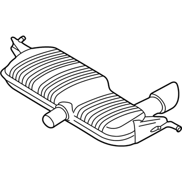 Audi TT Exhaust Resonator - 8N0-253-609-Q