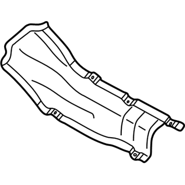 Audi TT Exhaust Heat Shield - 1J0-803-309-G