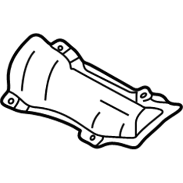Audi TT Exhaust Heat Shield - 8N0-253-731-C