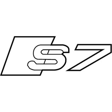 Audi S7 Emblem - 4G8-853-735-2ZZ