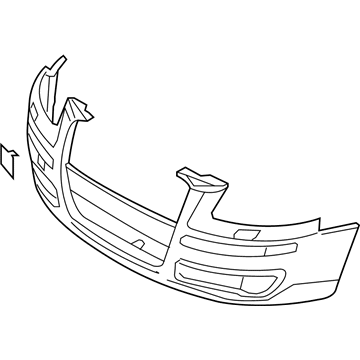 Audi A3 Quattro Bumper Cover - 8P4-807-105-B-GRU