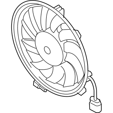 Audi RS4 Radiator fan - 8E0-959-455-H