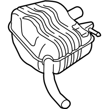 Audi Exhaust Pipe - 4G0-253-610-AD