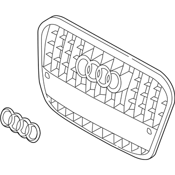 Audi Q3 Quattro Grille - 8U0-853-651-H-T94