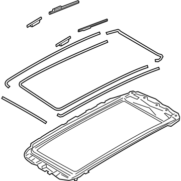 Audi 4M0-877-049-E Sunroof Frame