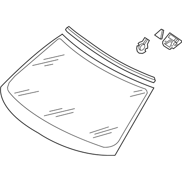 Audi 8W6-845-099-AB-NVB Windshield 8W6-845-099-AB-NVB Audi Windshield Illustration 1 of 1