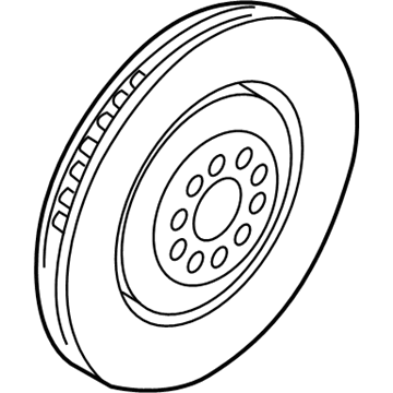 Audi Brake Rotor - 4G0-615-301-T