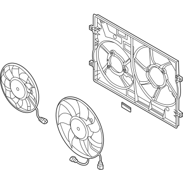 Audi S3 Radiator fan - 5WA-121-203-Q