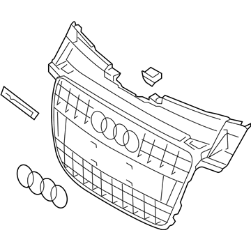 Audi allroad Grille - 8K0-853-651-S-1RR