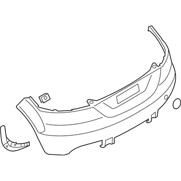 Audi TTS Quattro Bumper Cover - 8J0-807-303-E-GRU