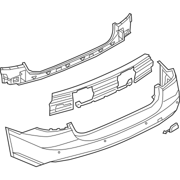 Audi RS7 Sportback Bumper Cover - 4K8-807-067-G-GRU