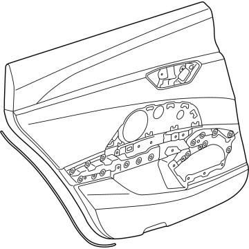 Audi 4J3-867-303-A-IUH Door Trim Panel 4J3-867-303-A-IUH Audi Door Trim Panel Illustration 1 of 1