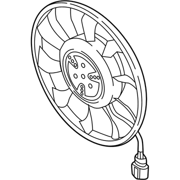 Audi Q5 Radiator fan - 80A-959-455-E