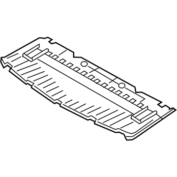 Audi 8K0-807-233-C Rear Plate 8K0-807-233-C Audi Rear Plate Illustration 1 of 1