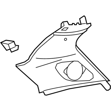 Audi 8K9-867-245-A-V39 Rear Quarter Trim 8K9-867-245-A-V39 Audi Rear Quarter Trim Illustration 1 of 1