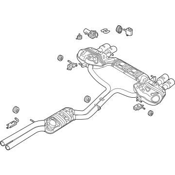 Audi RS7 Sportback Exhaust Pipe - 4K0-253-181-CA