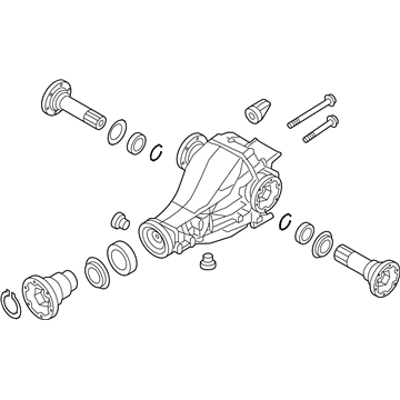 Audi 0BC-500-043-E Differential Assembly