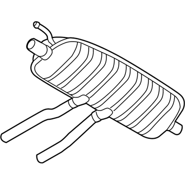 Audi Exhaust Resonator - 7L8-253-609-AN