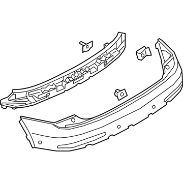 Audi Q3 Bumper Cover - 8U0-807-067-F-GRU