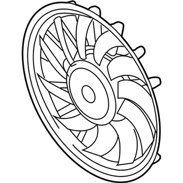 Audi Q3 Radiator fan - 8K0-959-455-S