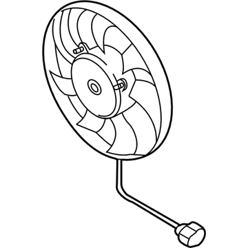 Audi Radiator fan - 1K0-959-455-ET