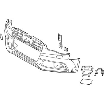 Audi RS5 Bumper Cover - 8T0-807-065-J-GRU