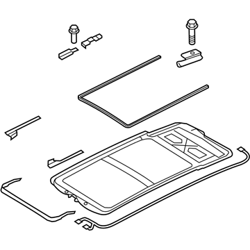 Audi 8K9-877-049-B Frame Assembly 8K9-877-049-B Audi Frame Assembly Illustration 1 of 1