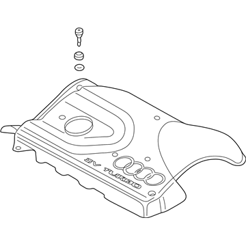 Audi TT Quattro Engine Cover - 06A-103-724-K