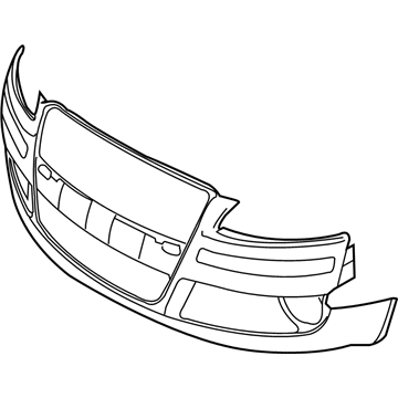 Audi A8 Quattro Bumper Cover - 4E0-807-105-AA-GRU