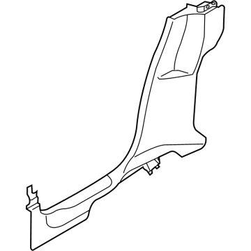 4J3-867-789-B-1E0 Audi Rear Sill Plate Illustration 1 of 1