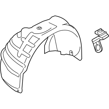 Audi RS5 Fender Splash Shield - 8T0-821-172-P